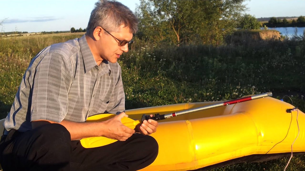 Весло из трекинговых палок. Paddle from trekking poles. 1 YouTube