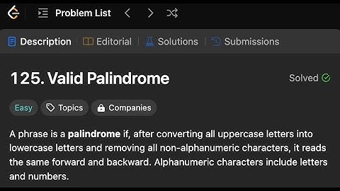 Valid Palindrome | Simple solution | LeetCode 125 | Golang