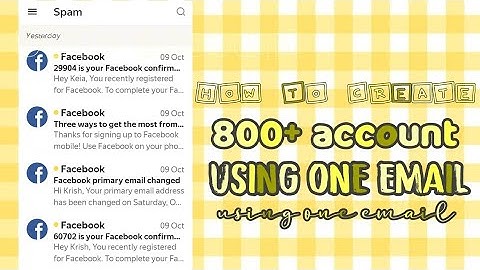 How to create unlimited account using one email only