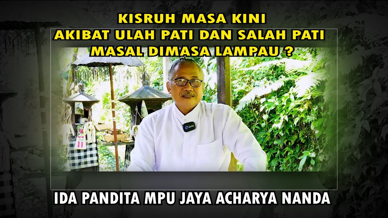 ULAH PATI, JANGAN SALAHKAN ADAT DAN  YADNYA