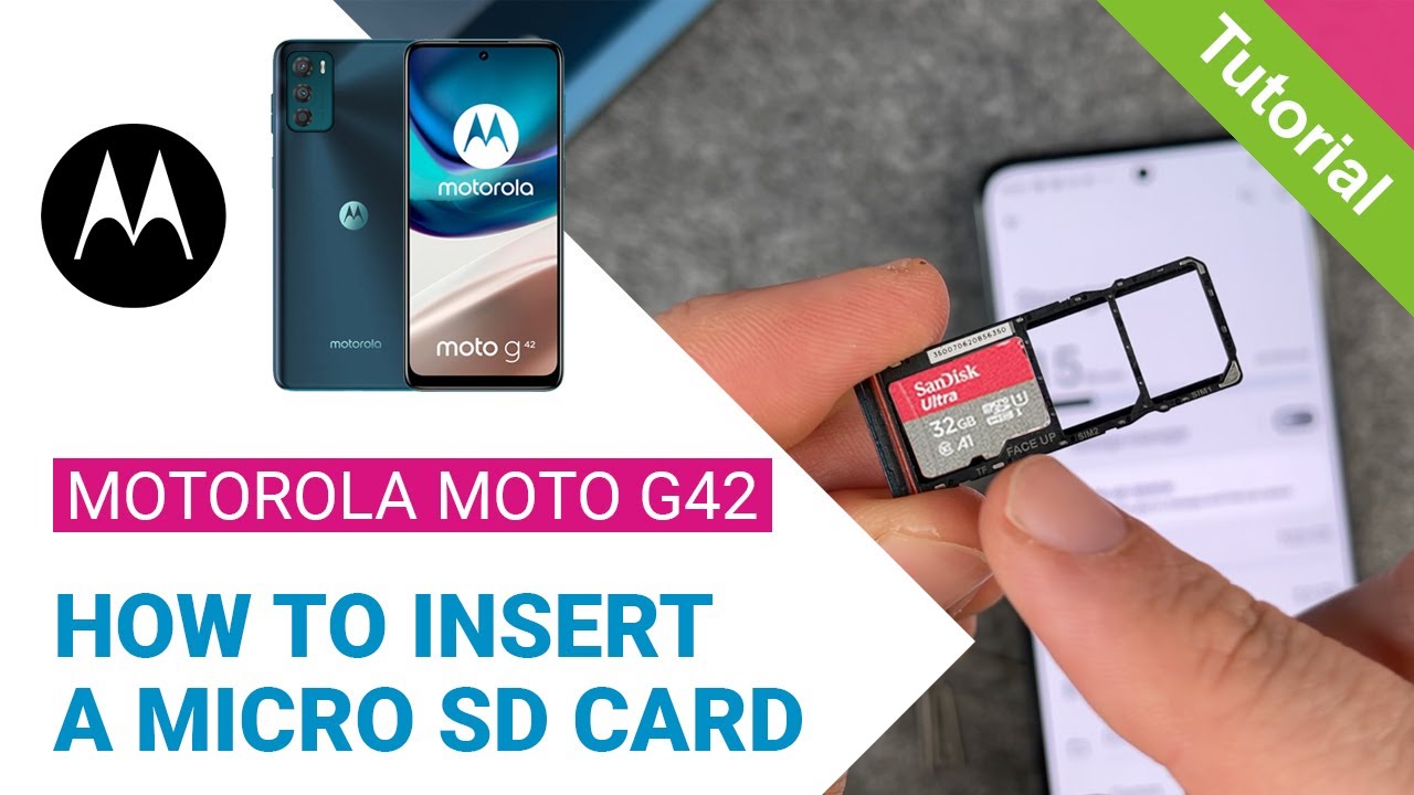 Motorola moto g42 How to insert a micro sd card • 💾 • 📱 • 📈