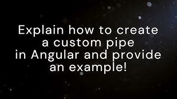 Creating Custom Pipes in Angular | Real-World Scenarios | #AngularInterviewInsights #ngshorts