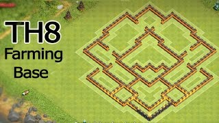 Clash of Clans Town Hall 8 (TH8) Hybrid Base [Farming]  - تصميم موارد تاون هول 8 screenshot 2