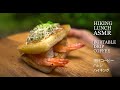 Prawn Toast with Portable V60 Pour Over Coffee by the River | ASMR | Retreat ハイキング |  川のピクニック