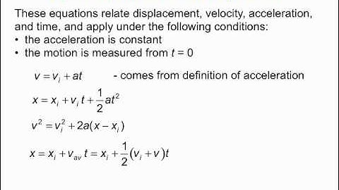 PY105 pre-class video for session 4 - acceleration