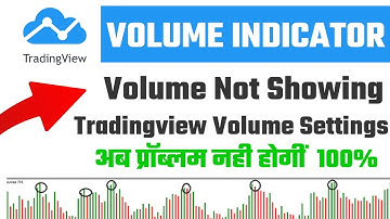 tradingview volume indicator ! tradingview volume indicator settings ! tradingview volume settings