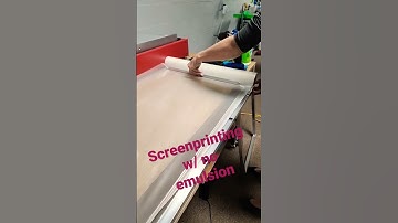 No emulsion screen printing.