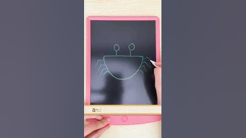 How to use NEWYES LCD writing tablet to draw a crab🦀
