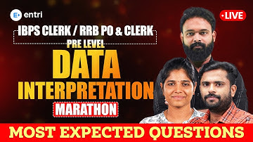 Data Interpretation Marathon for IBPS, SBI CLERK, RRB PO & CLERK 2025 | All DI Tricks & Shortcuts
