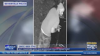 Sevierville police search for suspected vehicle thief