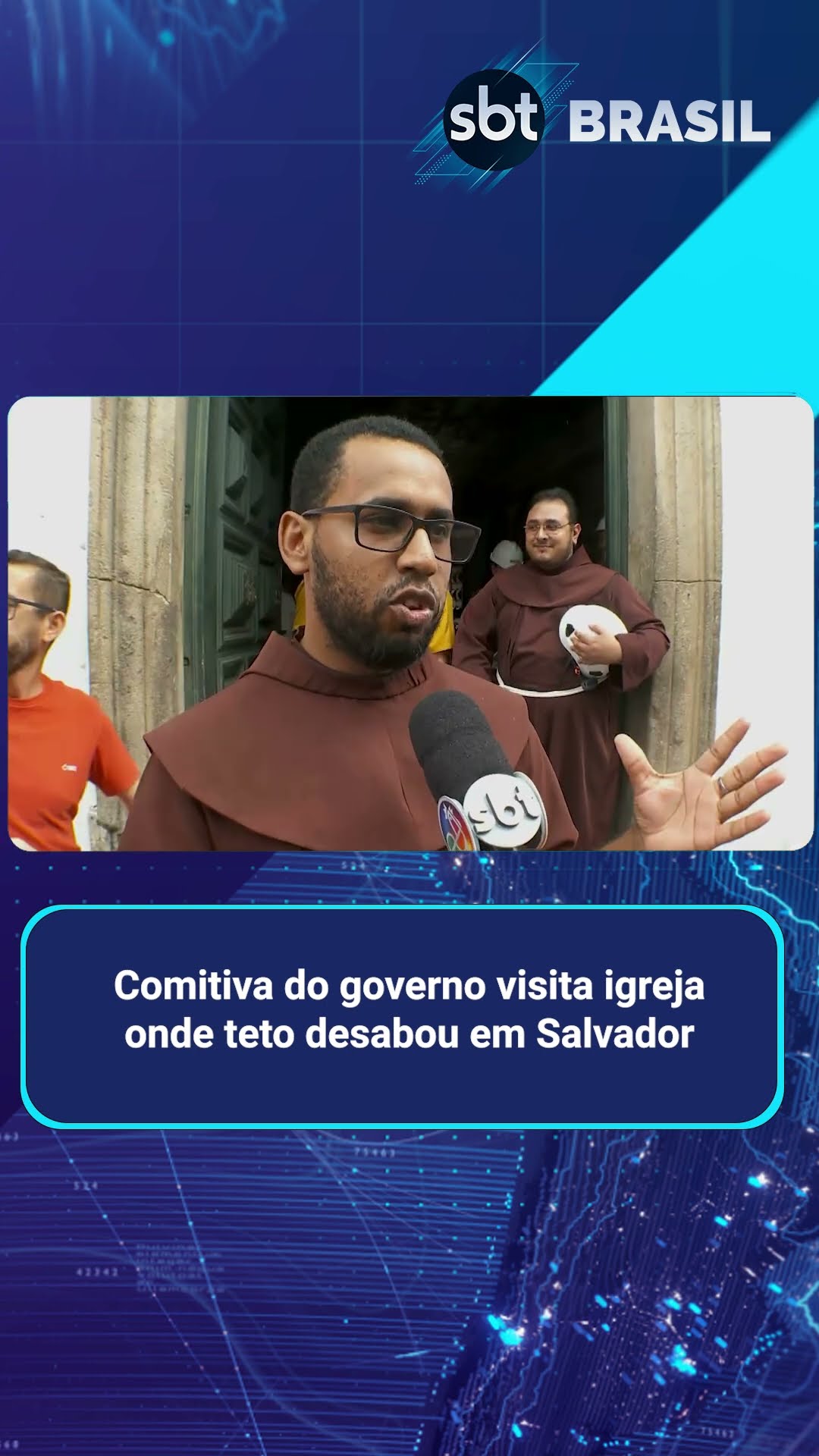 PF vai apurar desabamento de teto de igreja que matou turista em Salvador | SBT Brasil (06/02/25)