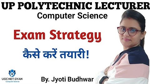How to prepare for UP Polytechnic Lecturer Computer Science l कैसे पढ़े l UGC NET GYAN