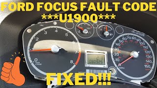 : Ford Focus U1900 fault code REPAIRED!!!