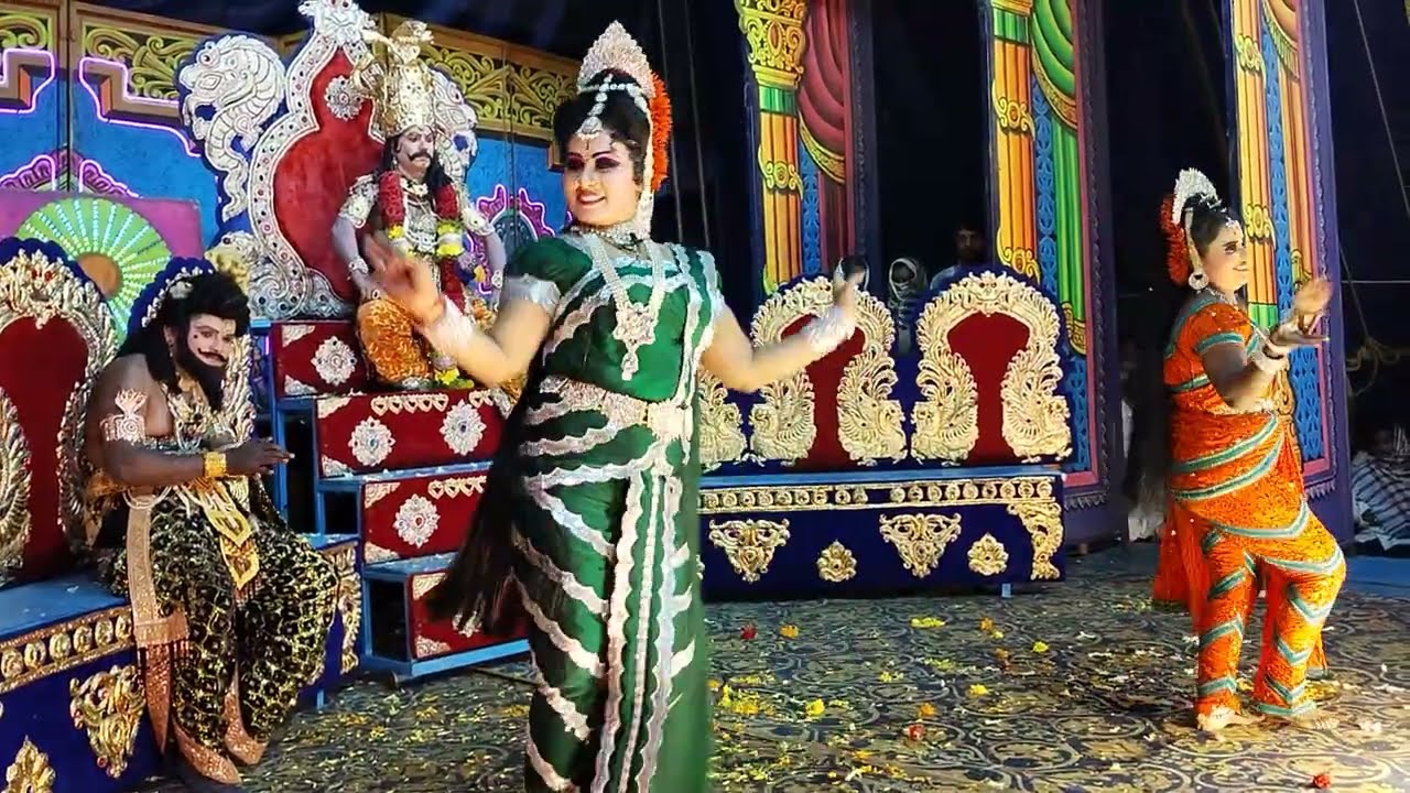 Duryodhana's court scene from the play Rajasuyaga!! Chunchanahalli 