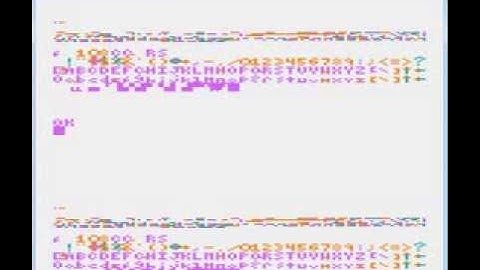 MC-10 Color computer CG6 screen running from basic