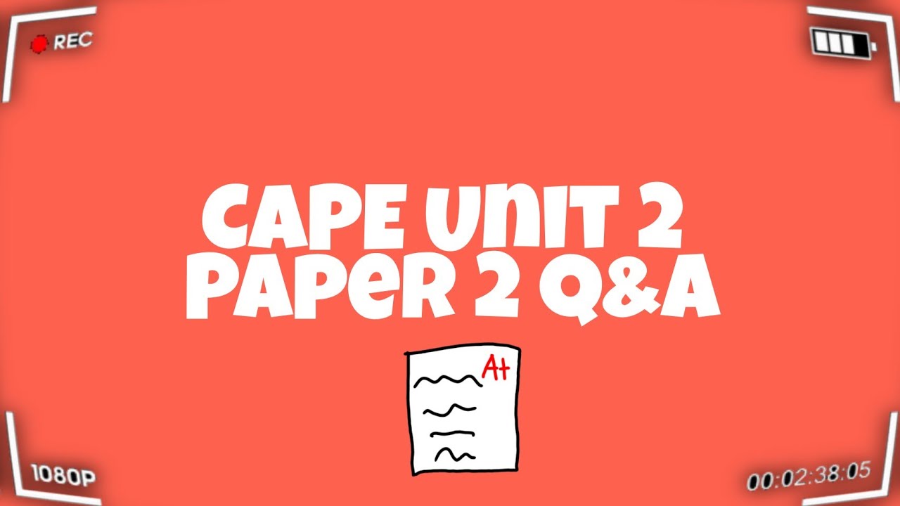 CAPE PE Unit 2 Paper 2 Q&A 📗 || Deidre Miller - YouTube