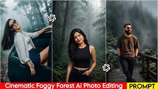 Foggy Forest Cinematic Photo Editing  | Trending Ai Photo Editing | New Effect Ai Prompt  screenshot 5