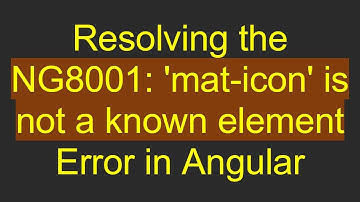 Resolving the NG8001: 
