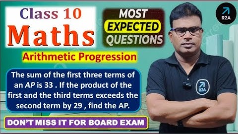 The sum of the first three terms of an A.P. is 33. If the product of first and third term exceeds