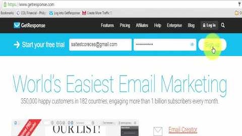 HOW TO CREATE AND SETUP A GETRESPONSE ACCOUNT