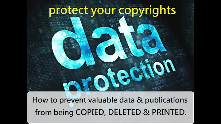 how to protect files from being copied?  Prevent data to be deleted, anti-copy USB, data protection