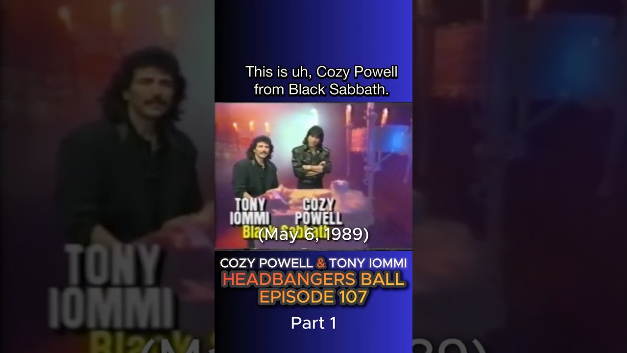 Cozy Powell & Tony Iommi Host Headbangers Ball, Part 1