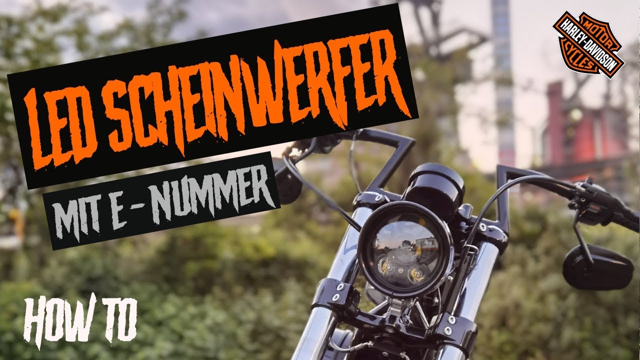 7  Zoll LED Motorrad Scheinwerfer rund mit E-Nummer