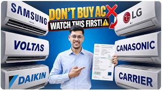 Top 5 AC under 30000 to Premium ⚡ Panasonic vs Daikin vs LG vs Blue Star vs Carrier vs Voltas