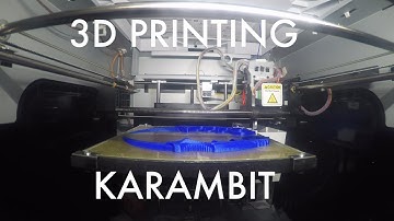 3D Printing a CS:GO Karambit Knife Time-Lapse