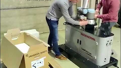 Palletizer setup by Machinetool - fast and easy installation example