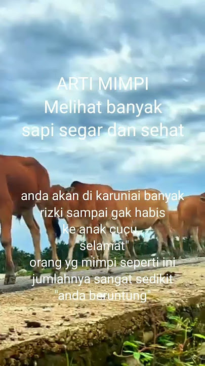 Download lagu Arti mimpi melihat sapi