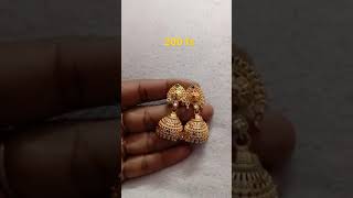 one gram gold earrings only 200 free shipping whatsapp no:- +91 6304 553 241