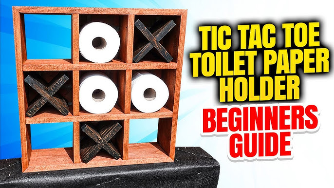 Tic Tac Toe Toilet Paper Holder