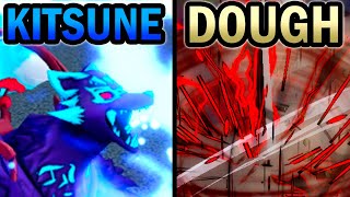 Kitsune Vs Dough Pvp And Comparison Blox Fruits