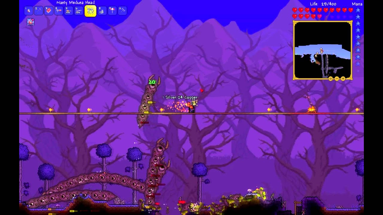 Terraria Boss - Eater of Worlds (Expert Mode) Easy Way