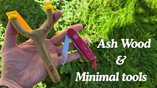 Making a Natural Slingshot With Minimal Tools