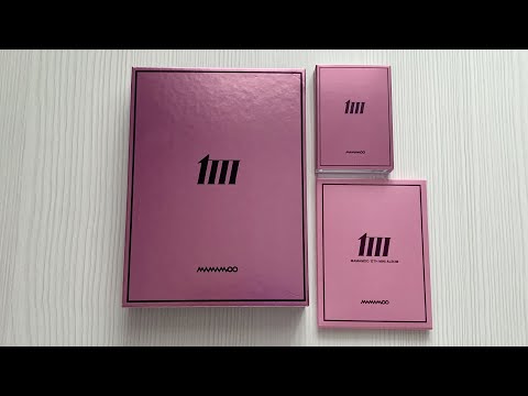 Распаковка альбома Mamamoo - Unboxing Album Mamamoo MIC ON -MAIN- PVC Photo Card u0026 Platform Ver-