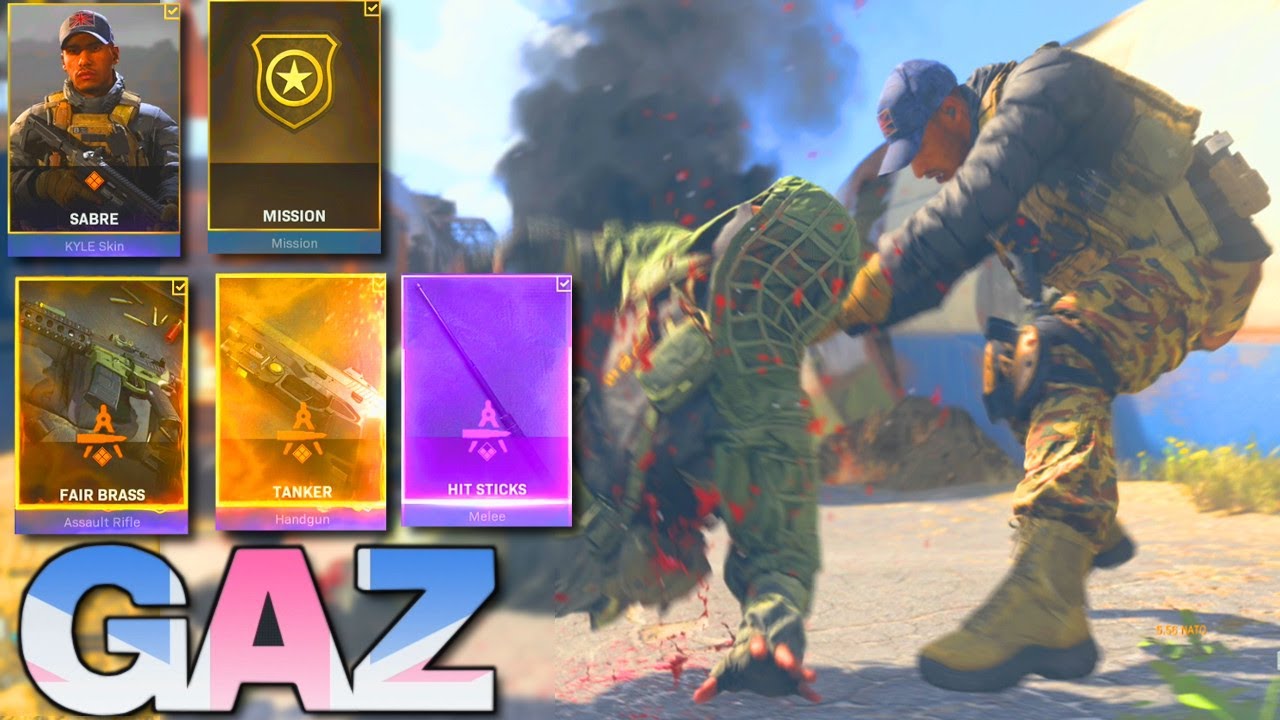 Gaz Operator Bundle Takedowns, Fairbrass M4A1 And Hit Sticks - Modern Warfare