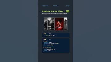 CSS Transition and Hover Effect Tips and Tricks #css #coding #shorts #cssshorts #webdesign #html