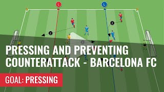 Soccer drill: train pressing and preventing counterattack (soccer drill to improve soccer positions)