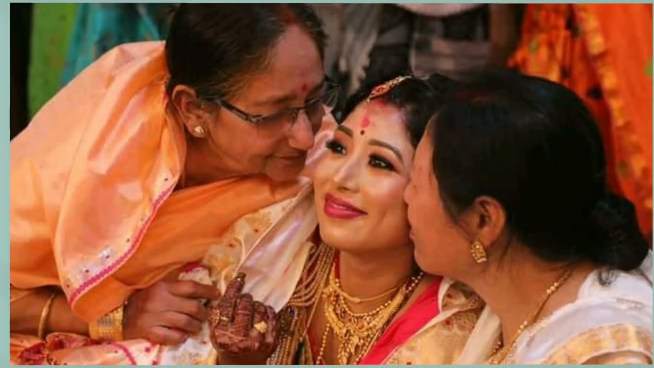 Assamese weddingBarsha Weds Ran Assamese culture