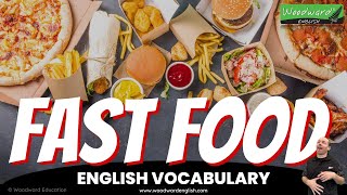 Fast Food English Vocabulary 🍔 22 Types of Fast Food in English