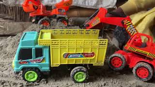 Tata dompar and jcb loding and unloading | Ashok Leyland Truck accident pulling out Heavy 2 JCB 3DX 