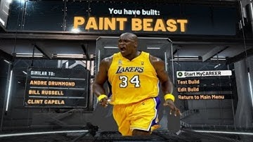 *BEST PAINT BEAST CENTER BUILD IN 2K20 DOMINATE LIKE SHAQ IN PARK