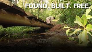 We Built A Bridge For $0 In 24 Hours Using What We Found On Our 100 Acres