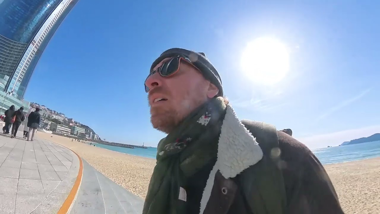 Winter Chill at Haeundae Beach | Waiting to Check In at the Marriott, Busan /// 