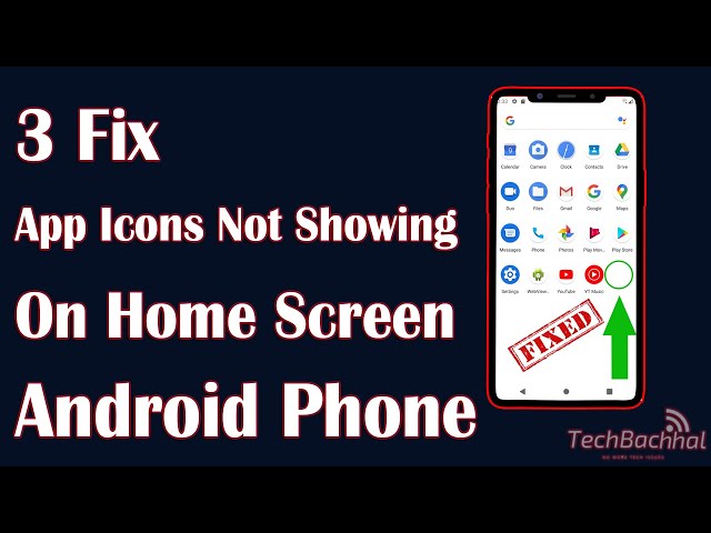 App Icons Not Showing On Home Screen Solved - 3 Fix How To - Youtube