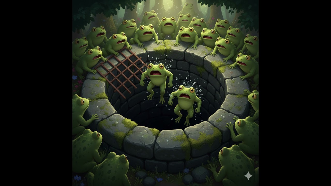 The Great Struggle - The story of 2 frogs