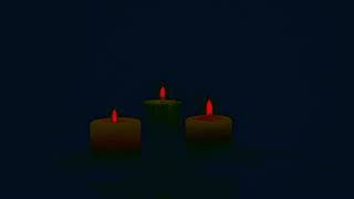 Candles for Sleep All Night (12 HOURS) | Dark Screen Candlelight Ambience | NO SOUND
