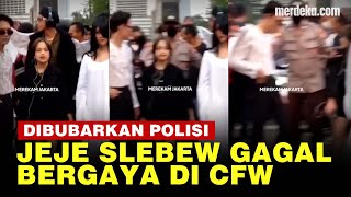 Polisi Bubarkan Kerumunan Citayam Fashion Week saat Jeje Slebew Lagi Bergaya